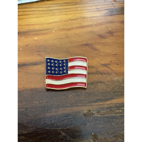 Proud Pin~ United States of America Flag hat lapel-tie pin Made in U.S.A. - Picture 1 of 5